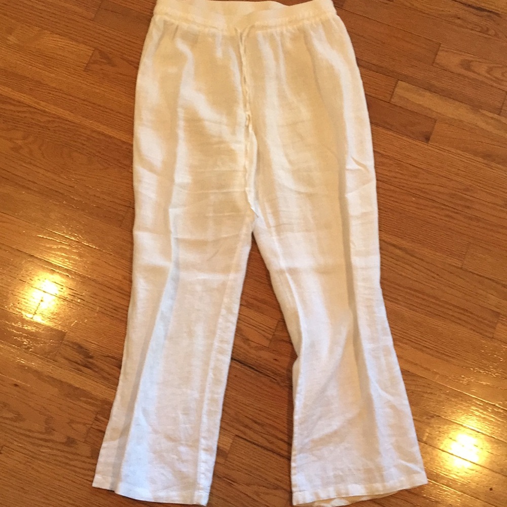 White Linen Pants